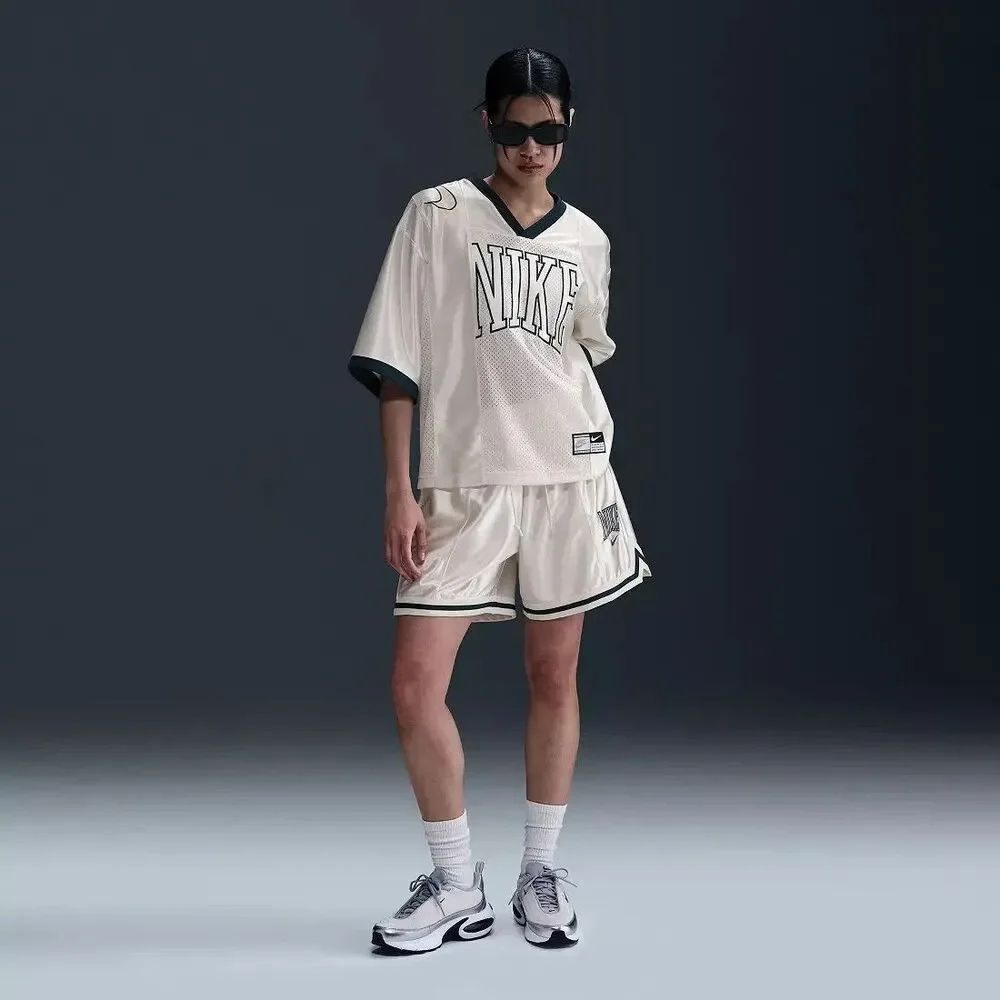 New Nike Sportswear Oversized Street Graphic Jersey Sail Size Large - Picture 2 of 8